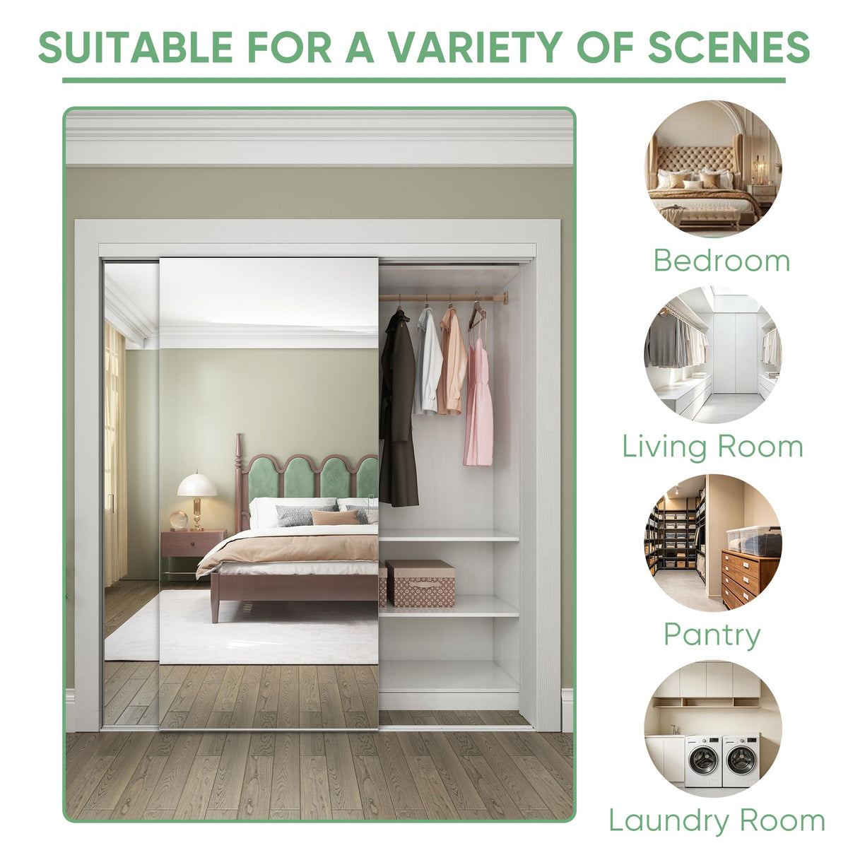 72''x80'' Mirror Closet Doors (72''x80'')