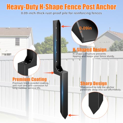6 Pcs Fence Post Repair Kit