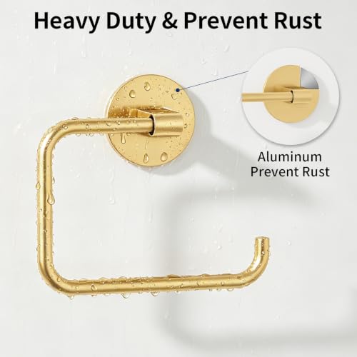 Hand Towel Holder Adhesive Gold (Gold)
