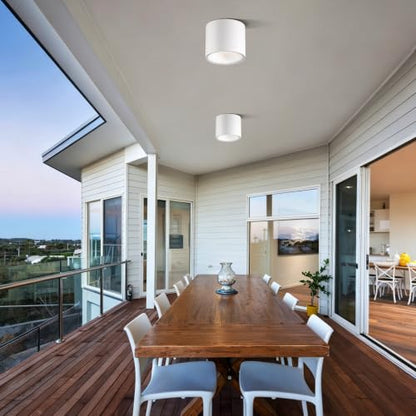 Flush Mount Dimmable Outdoor Ceiling Light Fixture