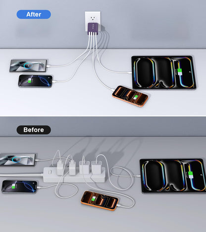 2Pack] 40W USB C Plug (2Pack Purple / 40W)