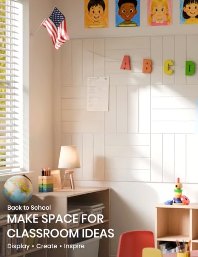 48" x 36" Large Felt Bulletin Board (Milky White / Bold-stripe 12-pack)