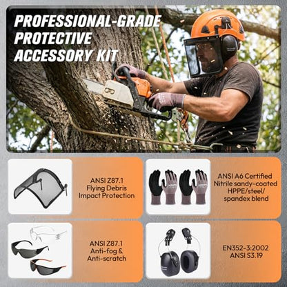 Chainsaw Helmet Kit with Face Shield