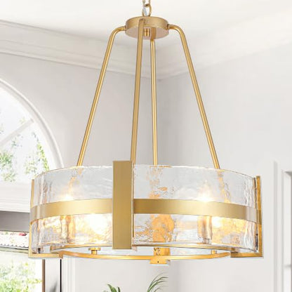 20.5" Glass Dining Room Chandeliers Modern
