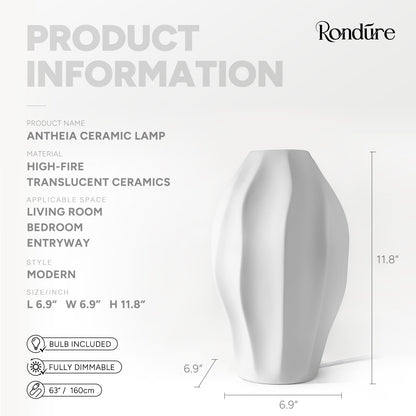 Modern Ceramic Decorative Table Lamp Living Room Bedroom Bedside
