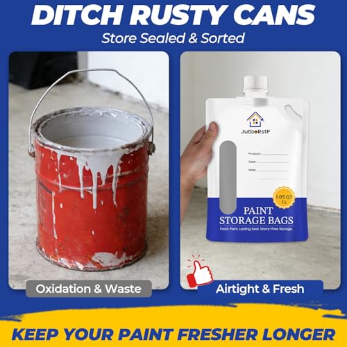 Paint Storage Bags with Funnel and Filler Clip