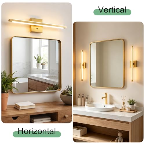 Bathroom Light Fixtures Over Mirror 5CCT LED Modern Vanity