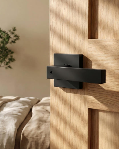 Matte Black Privacy Door Handles Interior (Matte Black)