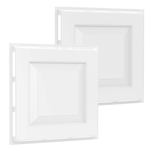 4-Pack 4-Way Ceiling Air Diverter 24"x24", Commercial Air Vent Deflector for 2'x2' Drop Ceiling Grid, No Tools Needed, Zero Damage Rest-on Design, Airflow Redirector for Offices, Business