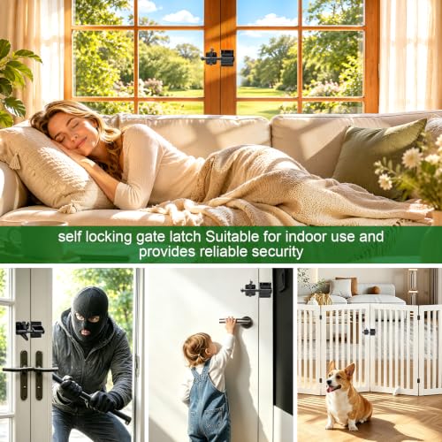 Self Locking Gate Latch for Wooden Fence