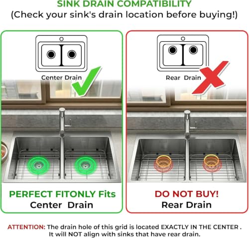 Stainless Steel Detachable Kitchen Sink Protector Grid