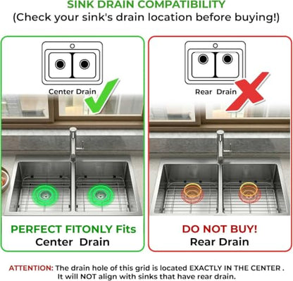 Stainless Steel Detachable Kitchen Sink Protector Grid
