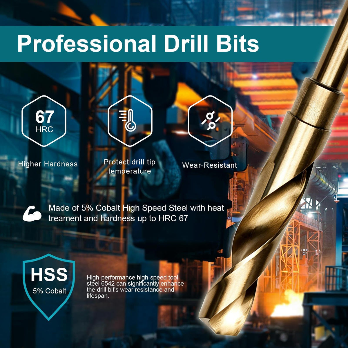 5 8 Inch Cobalt Drill Bit (5/8 Inch)