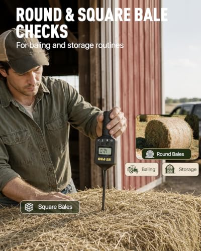 Hay Moisture Tester with 20" Probe