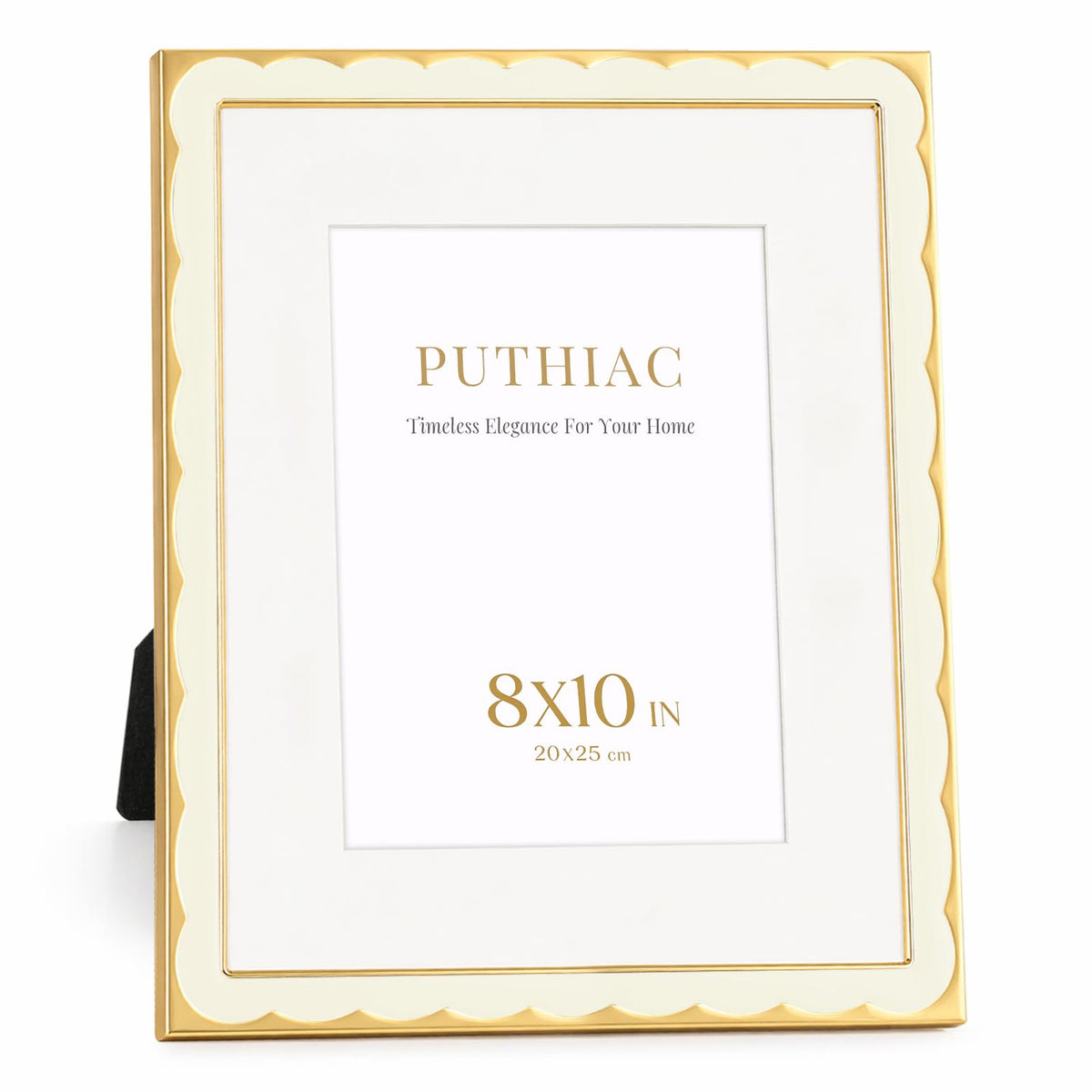 8x10 Scalloped Enamel Picture Frame (Cloud Ivory / 8x10)