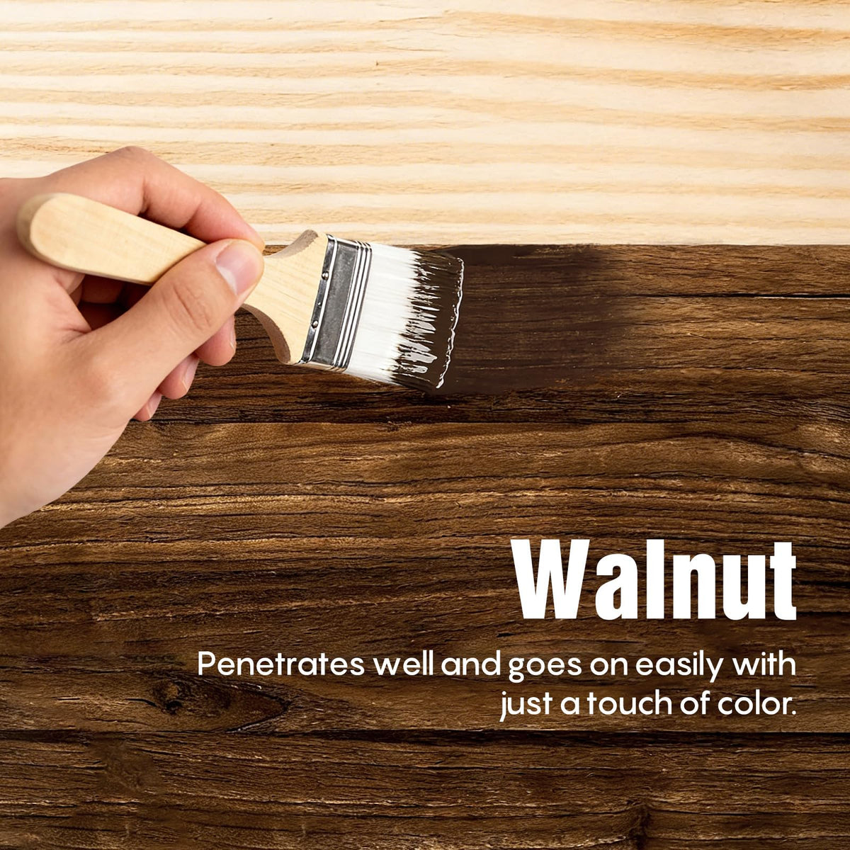 Wood Stain Walnut Wood Stain (Walnut / 17 Fl Oz)