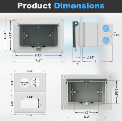 Recessed Outlet Box