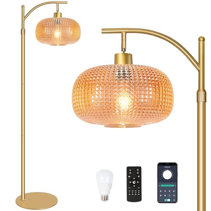 Glass Floor Lamp for Living Room