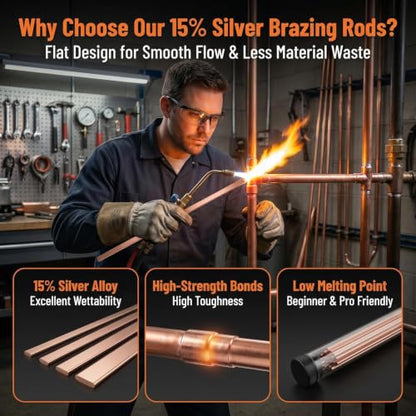 50% Rods -5, Flat Copper Phosphorus