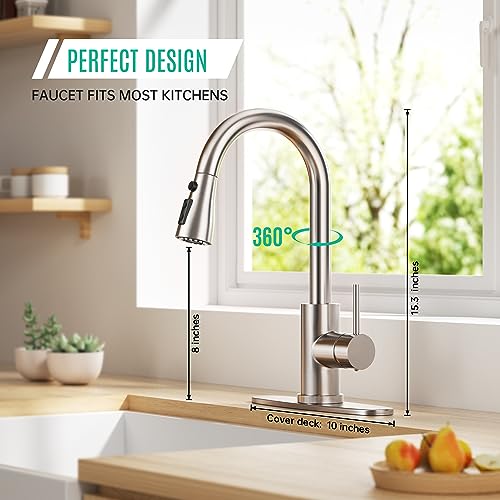 Kitchen Faucet with Pull Down Sprayer