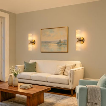Natural Stone Alabaster Wall Sconces
