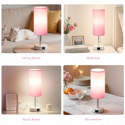 Pink Small Table Lamp for Bedroom