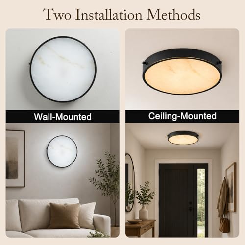 Modern Alabaster Flush