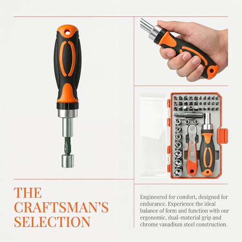42 in 1 Magnetic Ratcheting Screwdriver Set