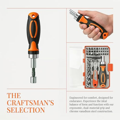42 in 1 Magnetic Ratcheting Screwdriver Set