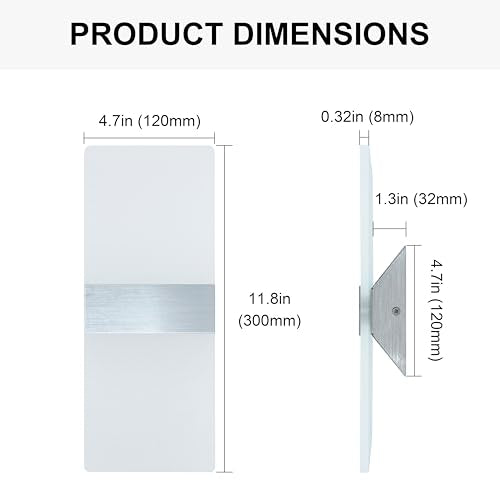 12W Modern LED Wall Sconces 2