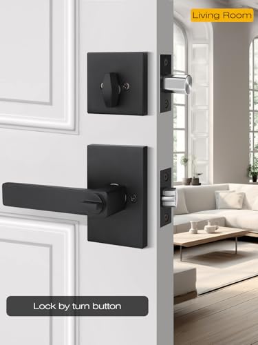 Entry Door Handle with Single Deadbolt