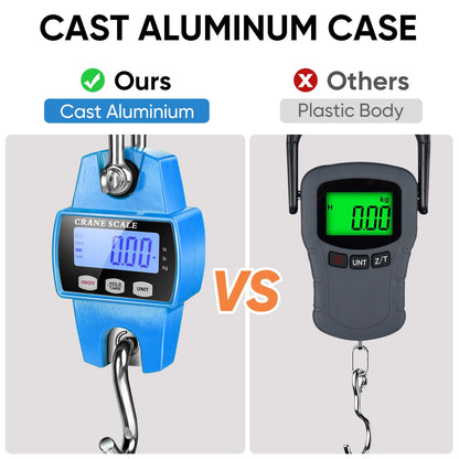 660lb Digital Hanging Scale (Blue / 660lbs)