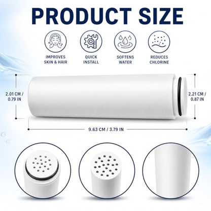 Replacement Shower Filter Cartridges Compatible with Cobbe Filtered Shower Heads