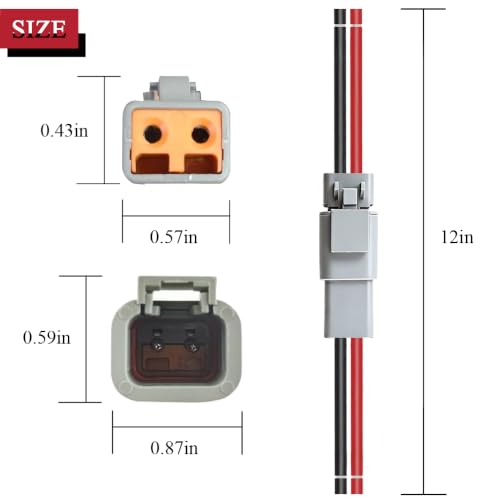 10 AWG 2 Pin DTP Connector