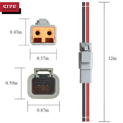 10 AWG 2 Pin DTP Connector