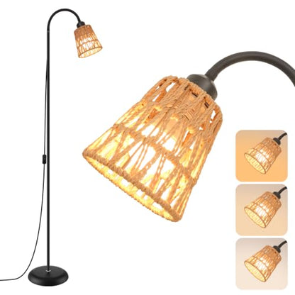 Boho Floor Lamp for Living Room Black Floor Lamps