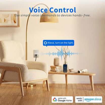 4 Pack 15A Smart Plug w (Single Outlet)