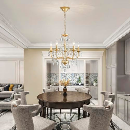 Modern Crystal Chandeliers for Dining Room Light Fixture for Bedroom Living Room Kitchen Entryway Bar Bathroom