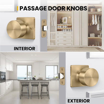 Champagne Bronze Closet Door Knobs (Champagne Bronze)