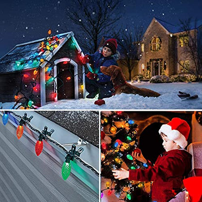 C9 LED Christmas Lights Shatterproof Waterproof Plastic
