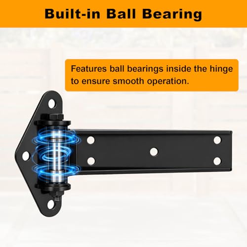 Heavy Duty Gate Hinges 13" 1100Lbs Capacity Solid Carbon Steel Bolt