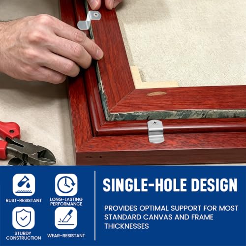 Offset Canvas Clips with Screws