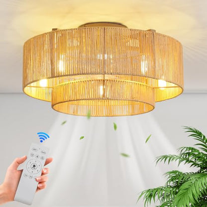 Boho Ceiling Fans with Lights