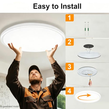 15 Inch Led Flush Mount Ceiling Light