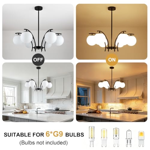 Modern Sputnik Chandelier for Dining Room Light Fixture