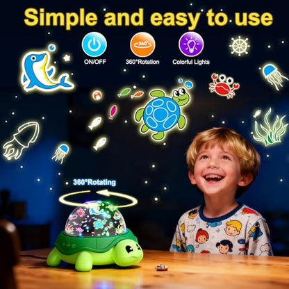 Turtle Children's Starry Sky Light