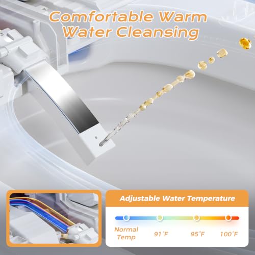 Smart Toilet with Bidet Built