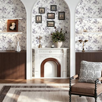 Floral Peel and Stick Wallpaper Vintage Floral Contact Paper