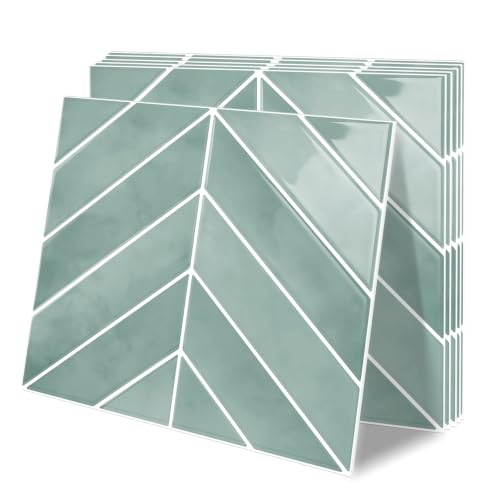10 Sheets Thicker Herringbone Peel and Stick Backsplash