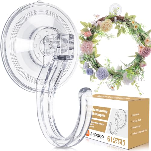 Large Suction Cup Hooks for Door Wreaths